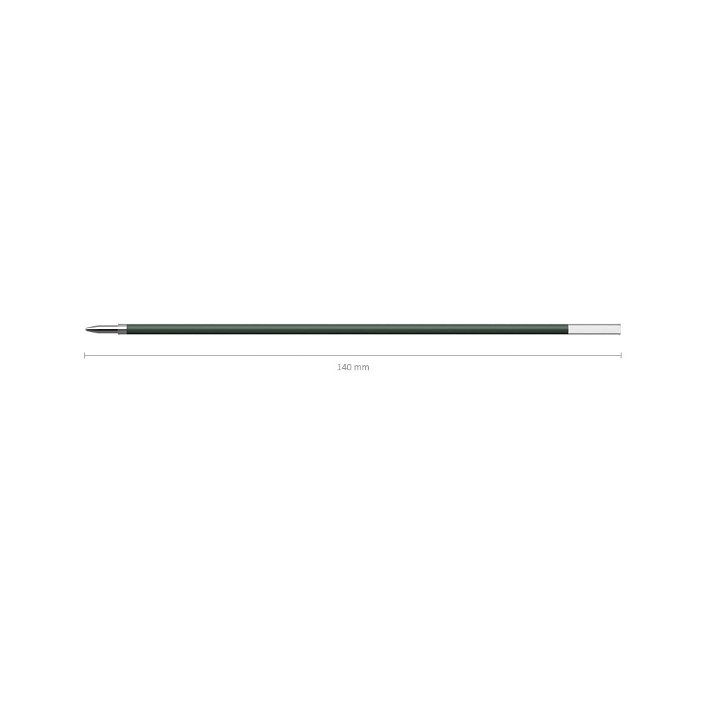 картинка Стержень шариковый, 140 мм, 1,0 мм, стандартный наконечник, пластик, стандартный, зеленый, для ручек R-301 Stick, Erich Krause, 46964 от магазина Альфанит в Кунгуре