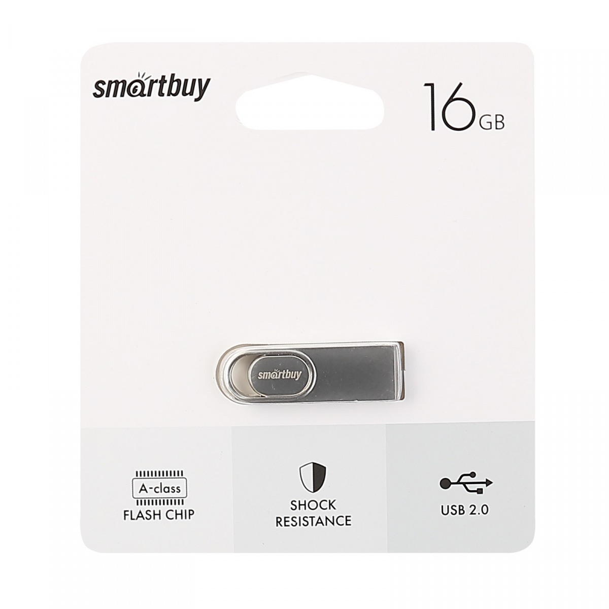 картинка Флеш-диск SmartBuy 16 GB, Metal M3, SB16GBM3 от магазина Альфанит в Кунгуре