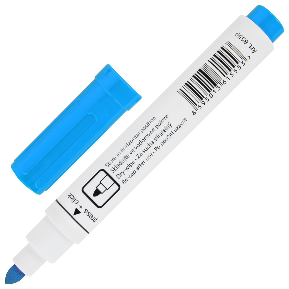 картинка Маркер для доски, 2,5 мм, голубой, "Dry-Wipe", CENTROPEN, 8559, 5 8559 0167 от магазина Альфанит в Кунгуре