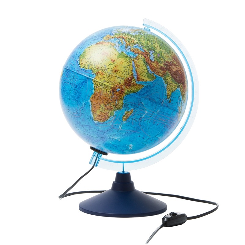 картинка Глобус физико-политический, 25 см, с подсветкой, на подставке, Globen, Ке012500191 от магазина Альфанит в Кунгуре