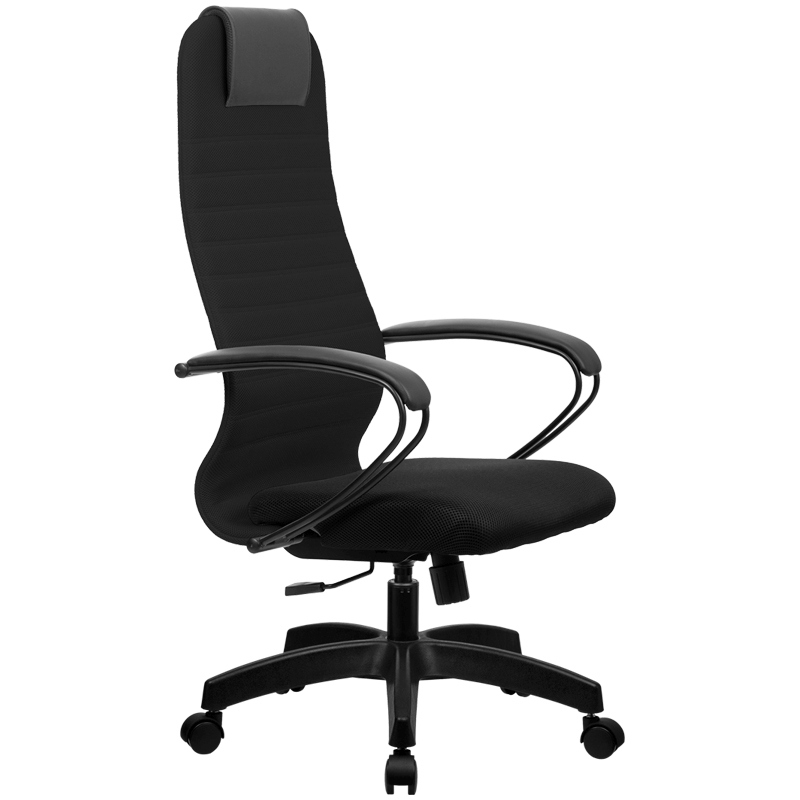 картинка Кресло офисное МЕТТА "SU-B-10", ткань/сетка, черный, 532439, z308966883/z312448030 от магазина Альфанит в Кунгуре