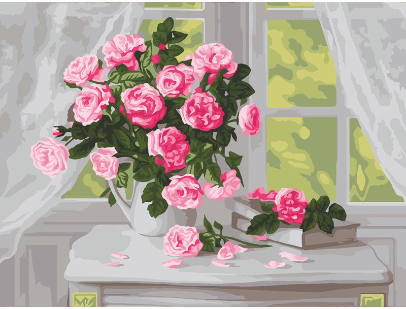 картинка Картина по номерам, 30*40 см, на картоне, "Нежные розы", Три совы, КК_44060 от магазина Альфанит в Кунгуре