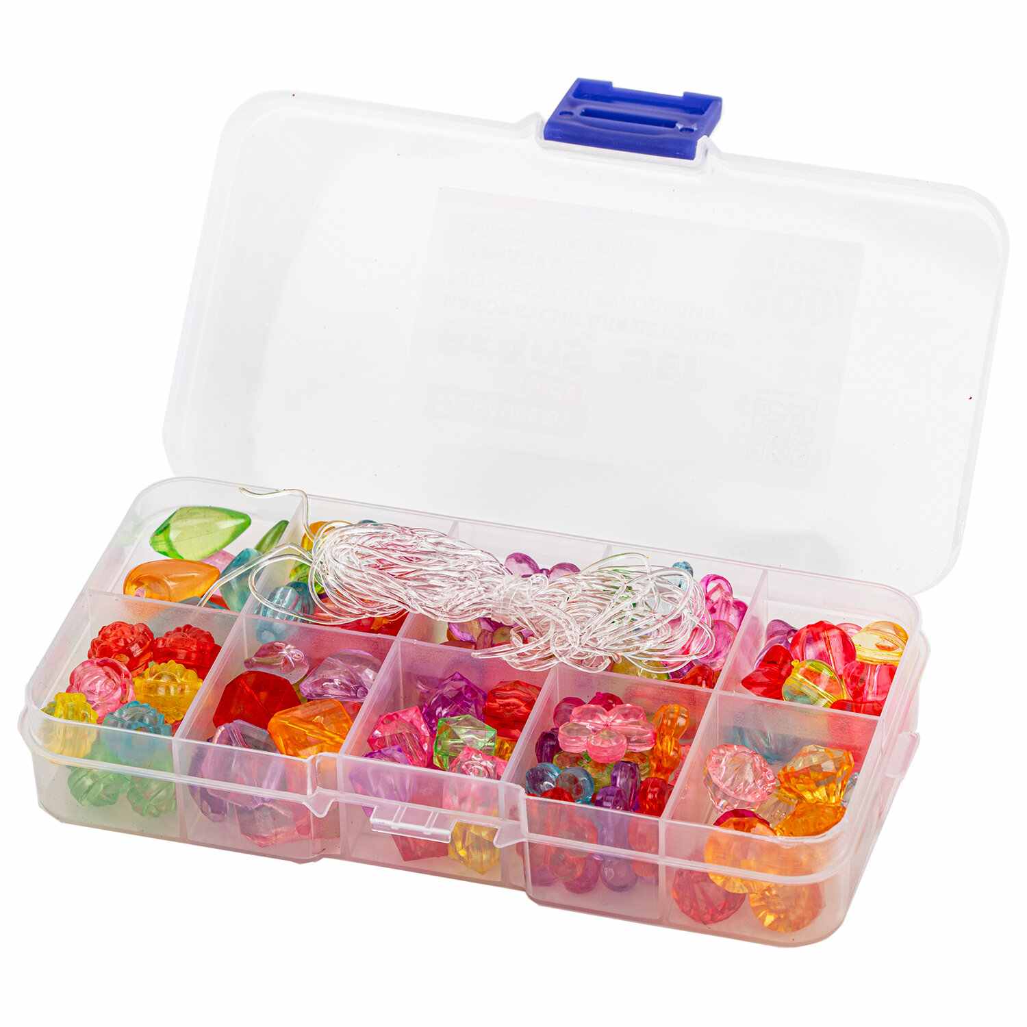 картинка Набор для создания бижутерии, 200 бусин, нить, "Beads Set", BRAUBERG, 664694 от магазина Альфанит в Кунгуре