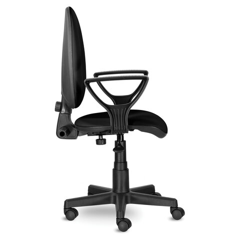 картинка Кресло офисное BRABIX "Prestige Ergo MG-311", кожзам, черный, эргономичная спинка, 531877 от магазина Альфанит в Кунгуре