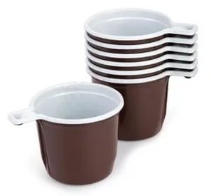 картинка Чашки для кофе одноразовые 50 шт, 200 мл, белый/коричневый, OfficeClean, 246540 от магазина Альфанит в Кунгуре