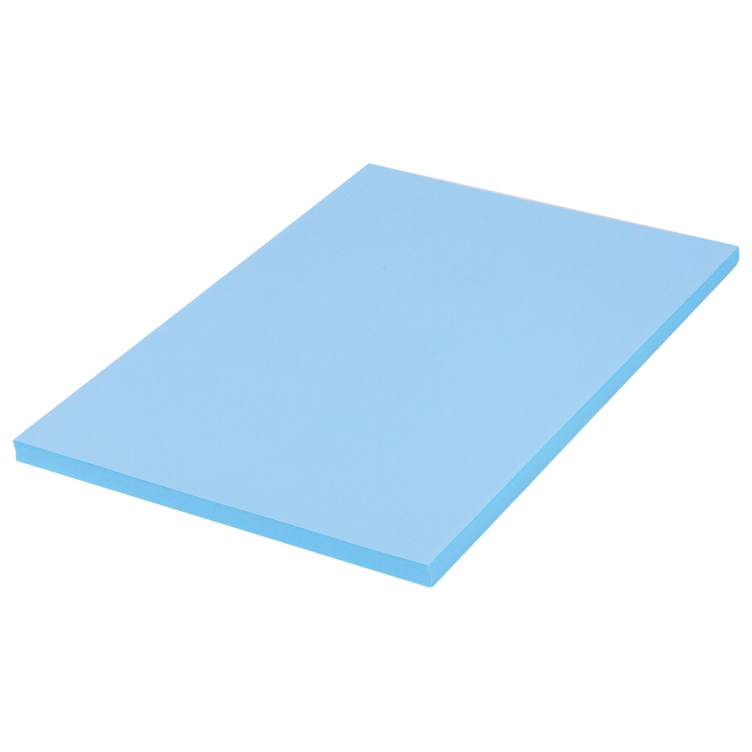 картинка Бумага офисная цветная, А4, 100 л, 80 г/м2, синий интенсив, BRAUBERG, 112453 от магазина Альфанит в Кунгуре