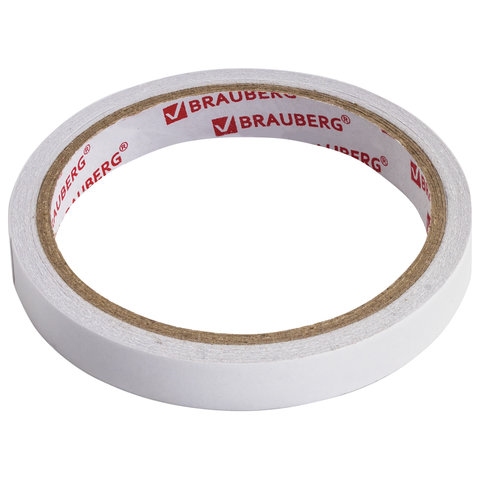 картинка Скотч двусторонний, 12мм*10м, бумажная основа, BRAUBERG, 227267 от магазина Альфанит в Кунгуре