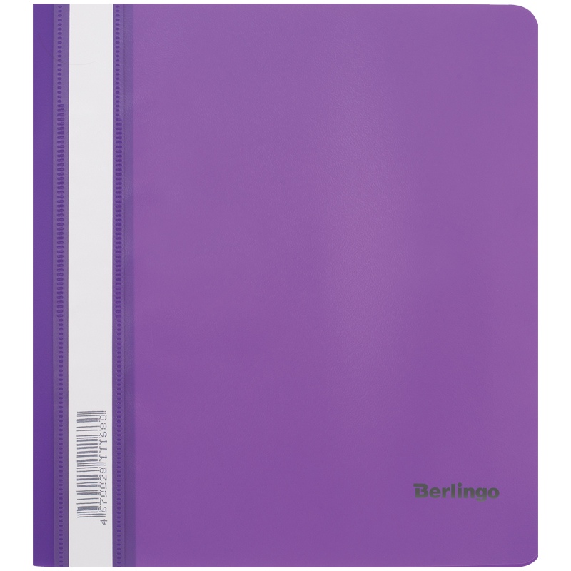 картинка Папка-скоросшиватель с прозрачным верхом, А5, 180 мкм, фиолетовый, Berlingo, ASp_05107 от магазина Альфанит в Кунгуре