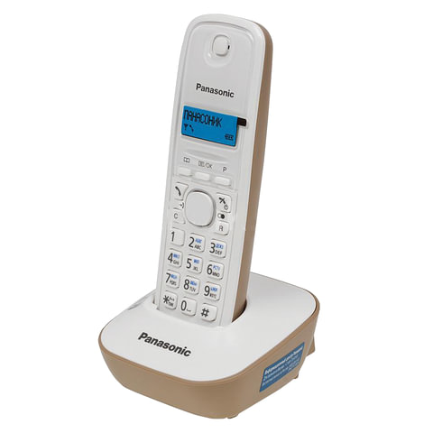 картинка Радиотелефон DECT Panasonic KX-TG1611RUJ бежевый от магазина Альфанит в Кунгуре