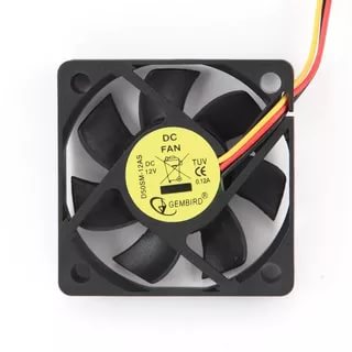 картинка Вентилятор 50мм Gembird D50SM-12AS (50x50x10, втулка, 3 pin, провод 25 см) от магазина Альфанит в Кунгуре