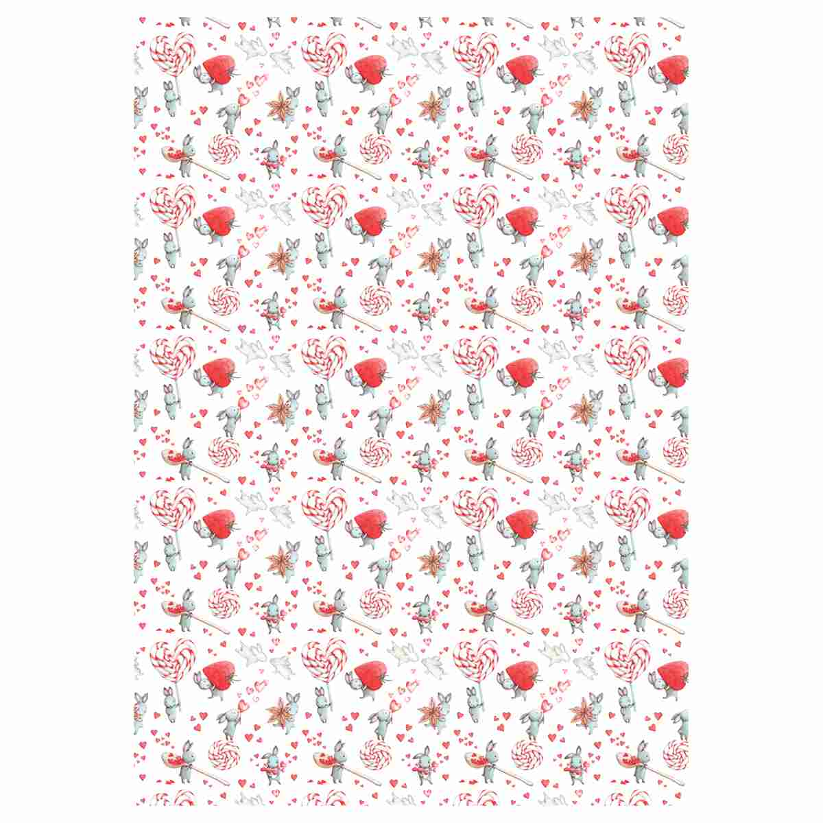 картинка Бумага упаковочная глянцевая, 70*100 см, 80 г/м2, "Love", MESHU, MS_62827 от магазина Альфанит в Кунгуре