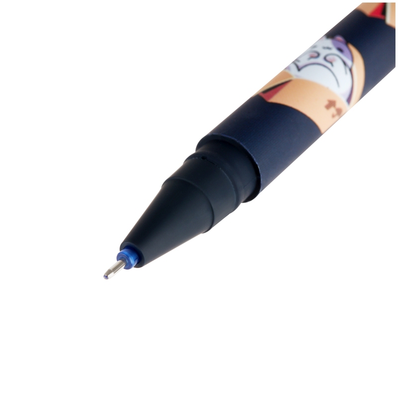 картинка Ручка гелевая стираемая, 0,5 мм, синяя, корп. ассорти, софт-тач, "Catbox", MESHU, MS_53974 от магазина Альфанит в Кунгуре