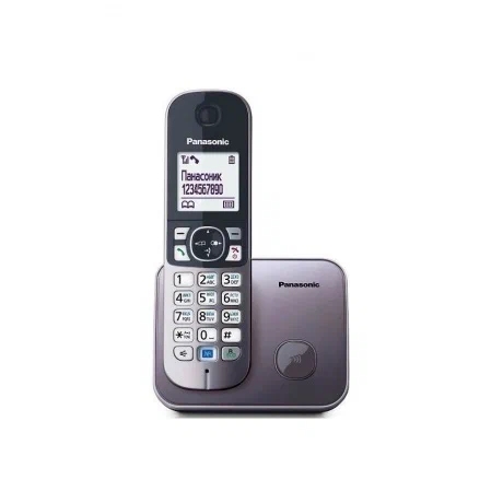картинка Радиотелефон Panasonic KX-TG6811RU, черный/серебро от магазина Альфанит в Кунгуре