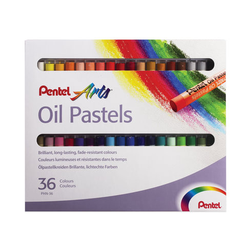 картинка Пастель масляная, 36 цв, художественная, круглое сечение, "Oil Pastels", PENTEL, PHN4-36 U от магазина Альфанит в Кунгуре