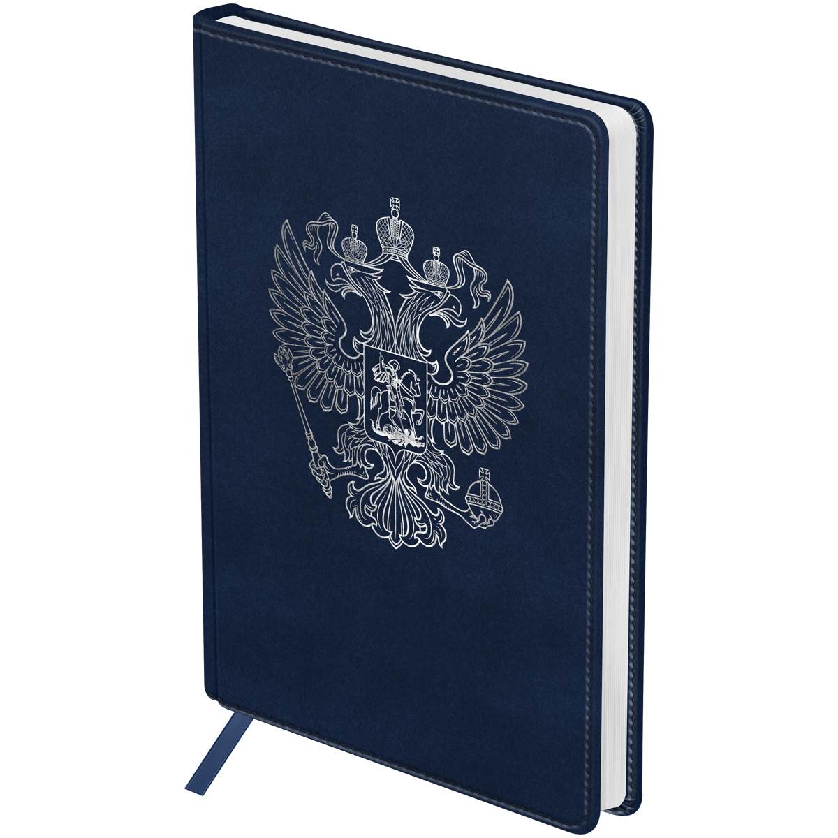 картинка Ежедневник недатированный, А5, 160 л, кожзам, синий, "Орел", BG, DuA5_61059 от магазина Альфанит в Кунгуре