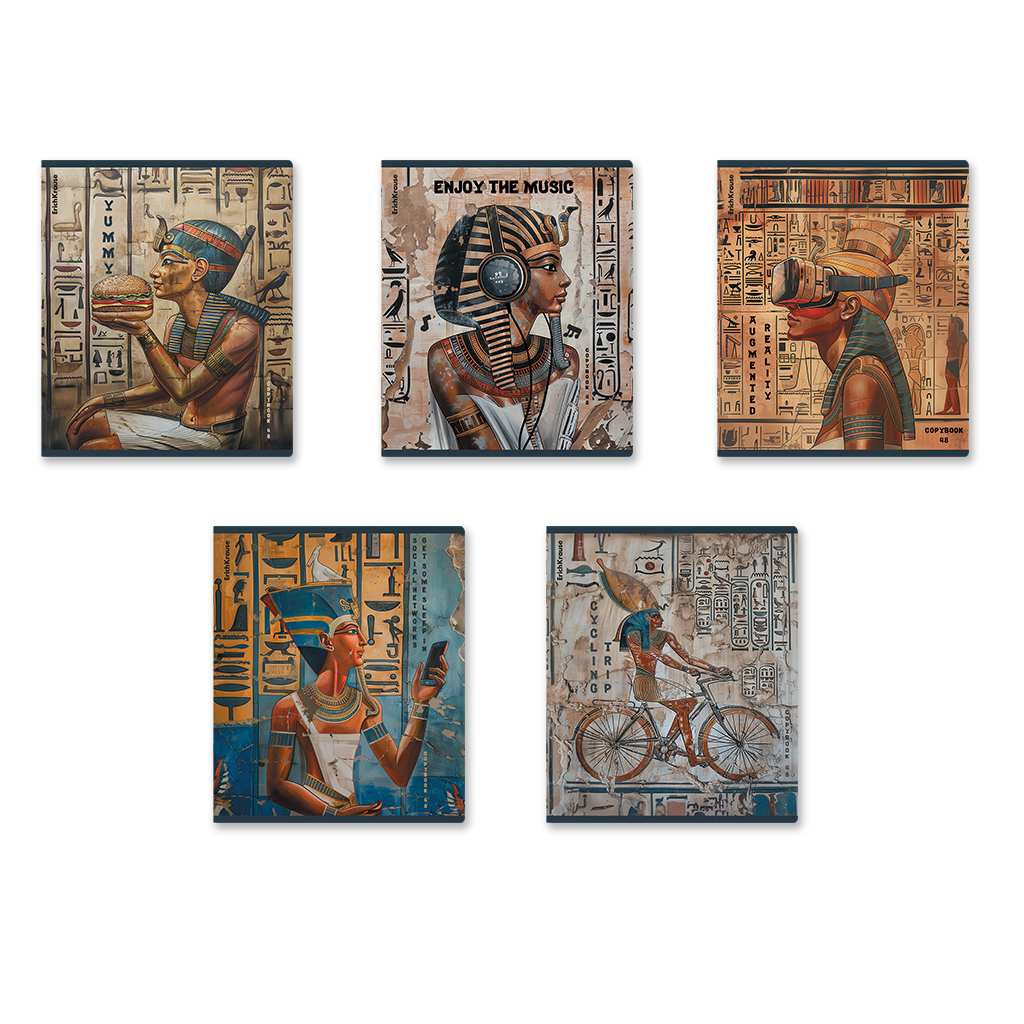 картинка Тетрадь 48 л, А5, клетка, "Newgypt", Erich Krause, 63304 от магазина Альфанит в Кунгуре