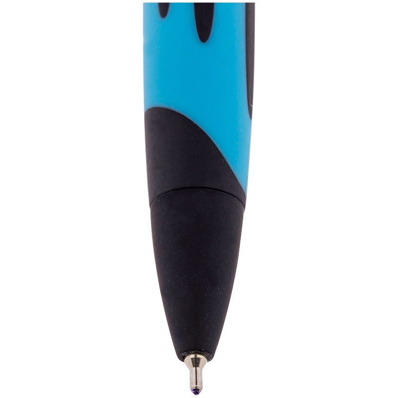картинка Ручка шариковая автомат, 0,7 мм, синяя, корп. ассорти, грип, "ColorZone", Berlingo, 70950 от магазина Альфанит в Кунгуре