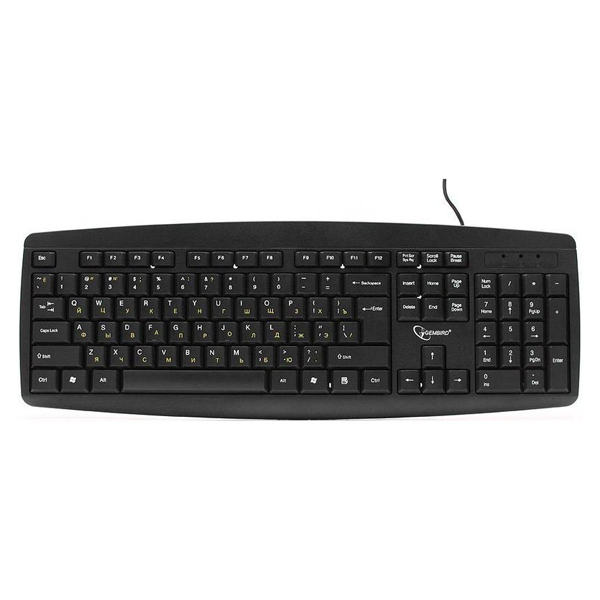 картинка Клавиатура проводная Gembird KB-8351U-BL, USB, черный от магазина Альфанит в Кунгуре