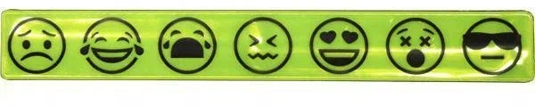 картинка Светоотражатель-браслет, с принтом, "Smile", 22*3 см, deVente, 9081001 от магазина Альфанит в Кунгуре