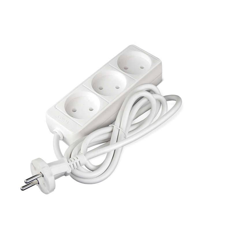 картинка Удлинитель Союз, 3 розетки, 1,5 м, белый, 481S-1301 от магазина Альфанит в Кунгуре