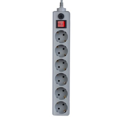 картинка Сетевой фильтр Perfeo Power, 6 розеток, 1,8 м, серый, PF_A4671 от магазина Альфанит в Кунгуре
