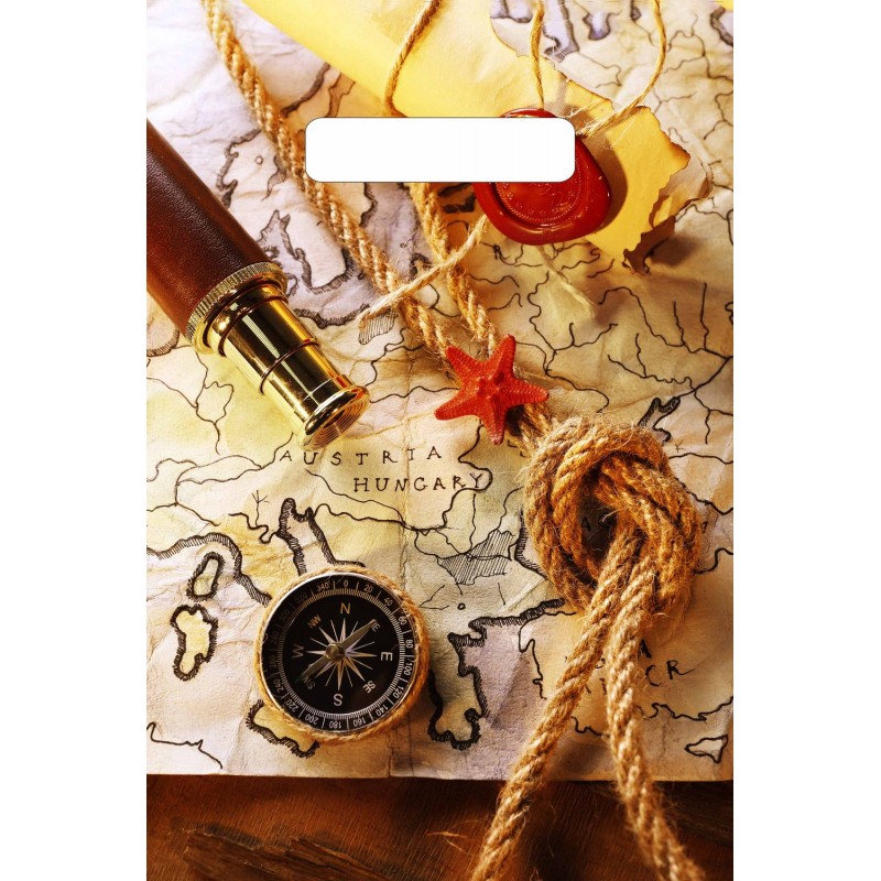картинка Пакет, 20*30 см, вырубная ручка, полиэтилен, "Капитан Грант" от магазина Альфанит в Кунгуре