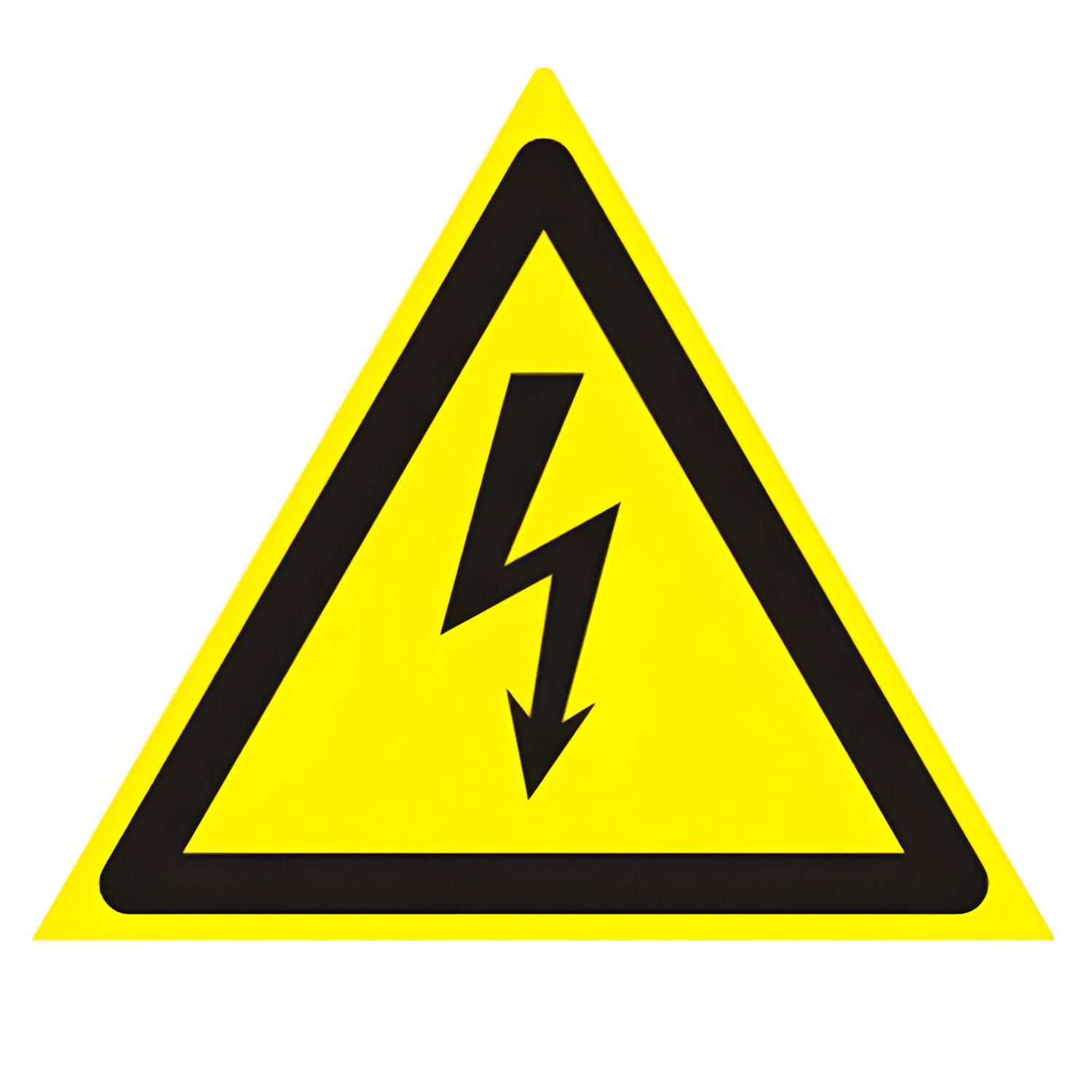 картинка Знак, 20*20 см, самоклеящийся, "Опасность поражения электрическим током", 610007/W08 от магазина Альфанит в Кунгуре
