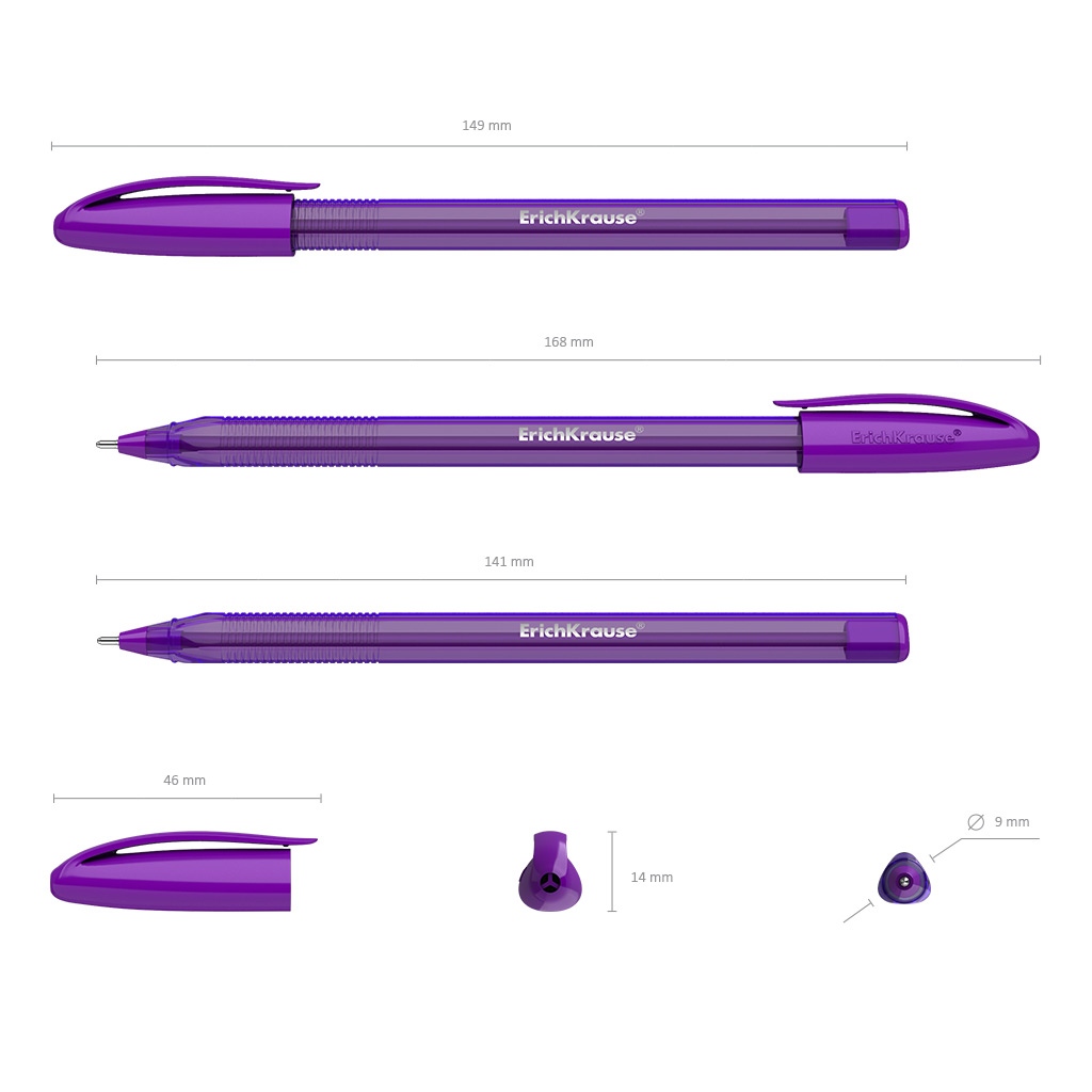 картинка Ручка шариковая, 1,0 мм, фиолетовая, "U-108 Original Stick Ultra Glide Technology", Erich Krause, 53740 от магазина Альфанит в Кунгуре