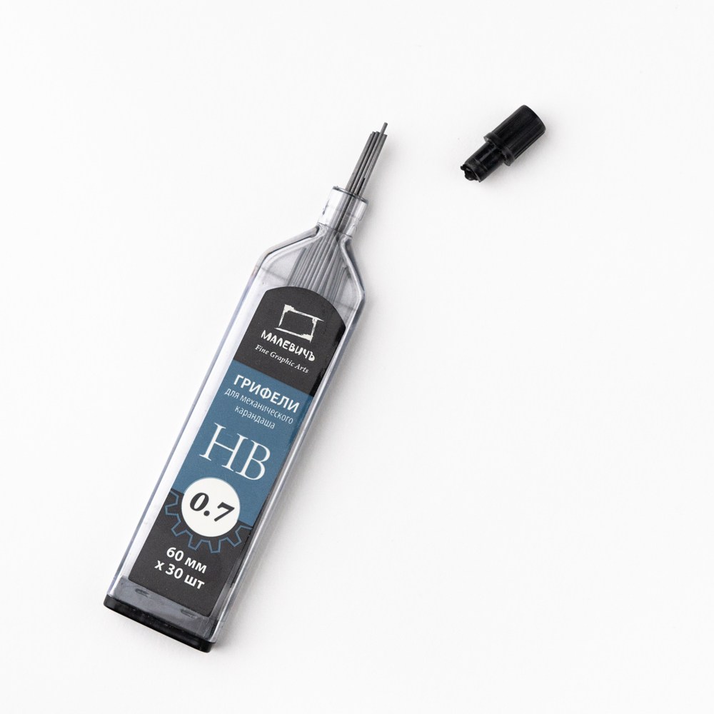 картинка Грифели для механических карандашей, 0,7 мм, 30 шт, HB, "GrafArt", Malevich, 197252 от магазина Альфанит в Кунгуре