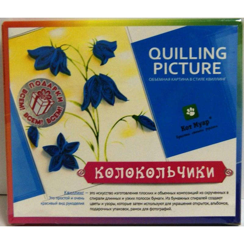 картинка Набор для квиллинга, "Колокольчики", Мурлыка, QP1804 от магазина Альфанит в Кунгуре