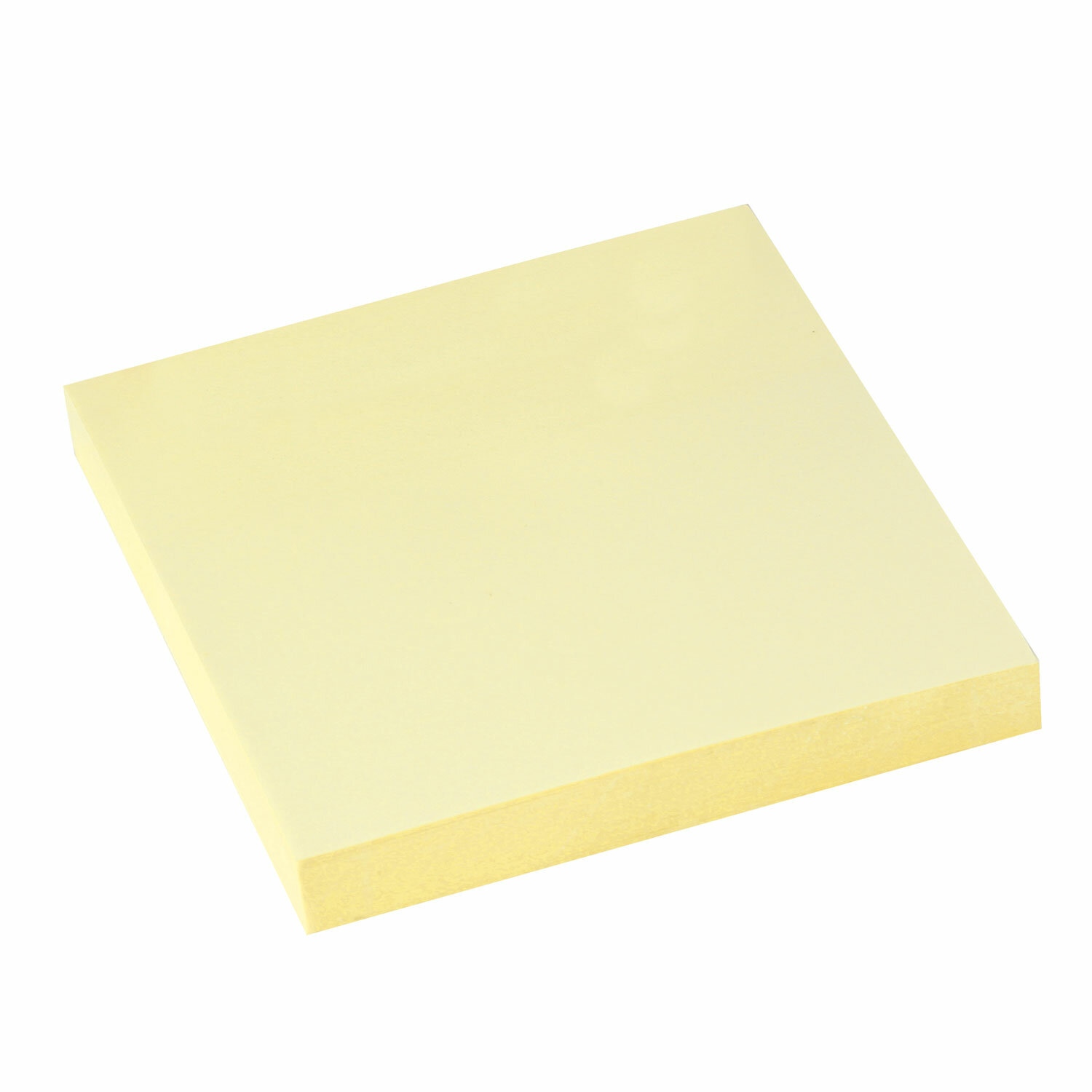картинка Бумага для заметок с клеевым краем, 7,6*7,6 см, 100 л, желтый, STAFF, 126496 от магазина Альфанит в Кунгуре