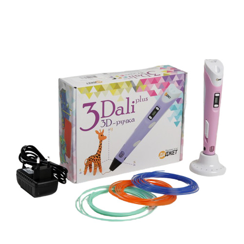 картинка Набор 3D, ручка для ABS и PLA, розовая, с трафаретом и пластиком, 3Dali Plus, KIT FB0021Pk, 2870495, FB0021PK от магазина Альфанит в Кунгуре