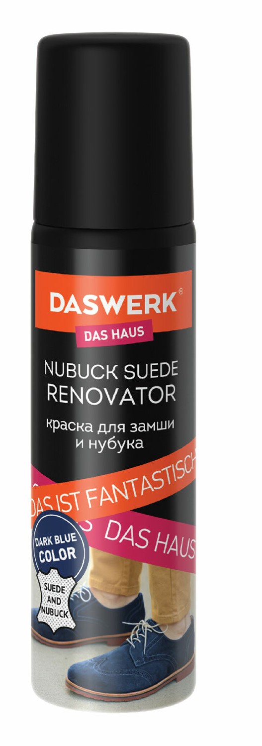 картинка Краска для замши и нубука, 75 мл,губка, темно-синяя, DASWERK, 607625 от магазина Альфанит в Кунгуре
