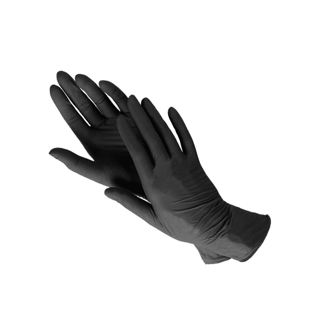 картинка Перчатки нитриловые, 1 пара, размер XL, черный, Wally Plastic от магазина Альфанит в Кунгуре