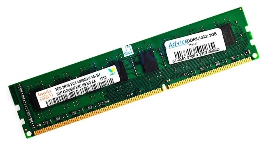 картинка Модуль памяти DIMM 8 GB, Hynix CL9, DDR3, 1333 МГц, HT5TQ4G83CFR H9C от магазина Альфанит в Кунгуре
