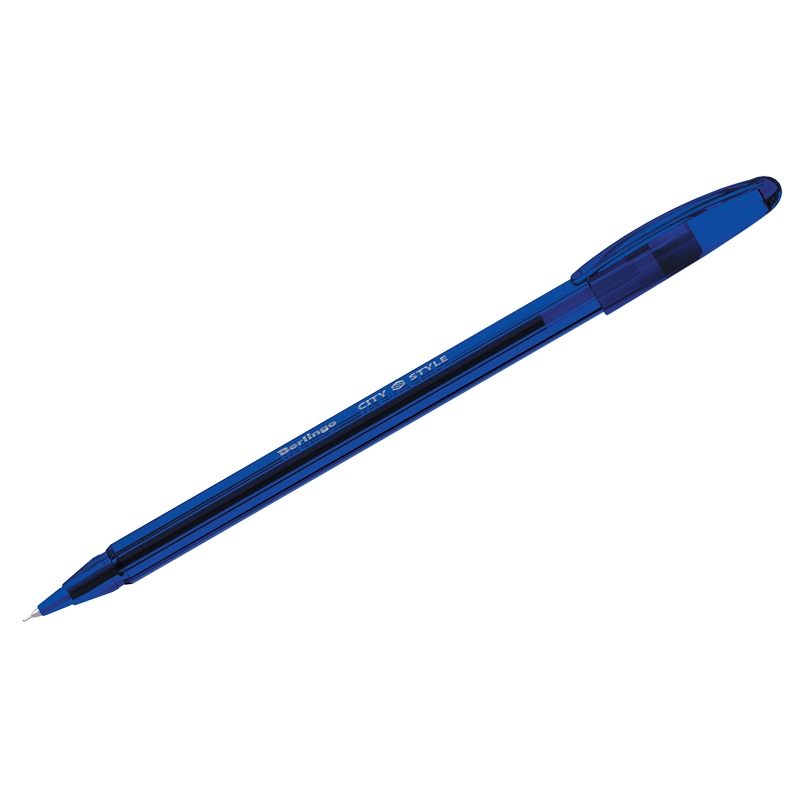 картинка Ручка шариковая, 0,7 мм, синяя, корп. синий, "City Style", Berlingo, CBp_70762 от магазина Альфанит в Кунгуре