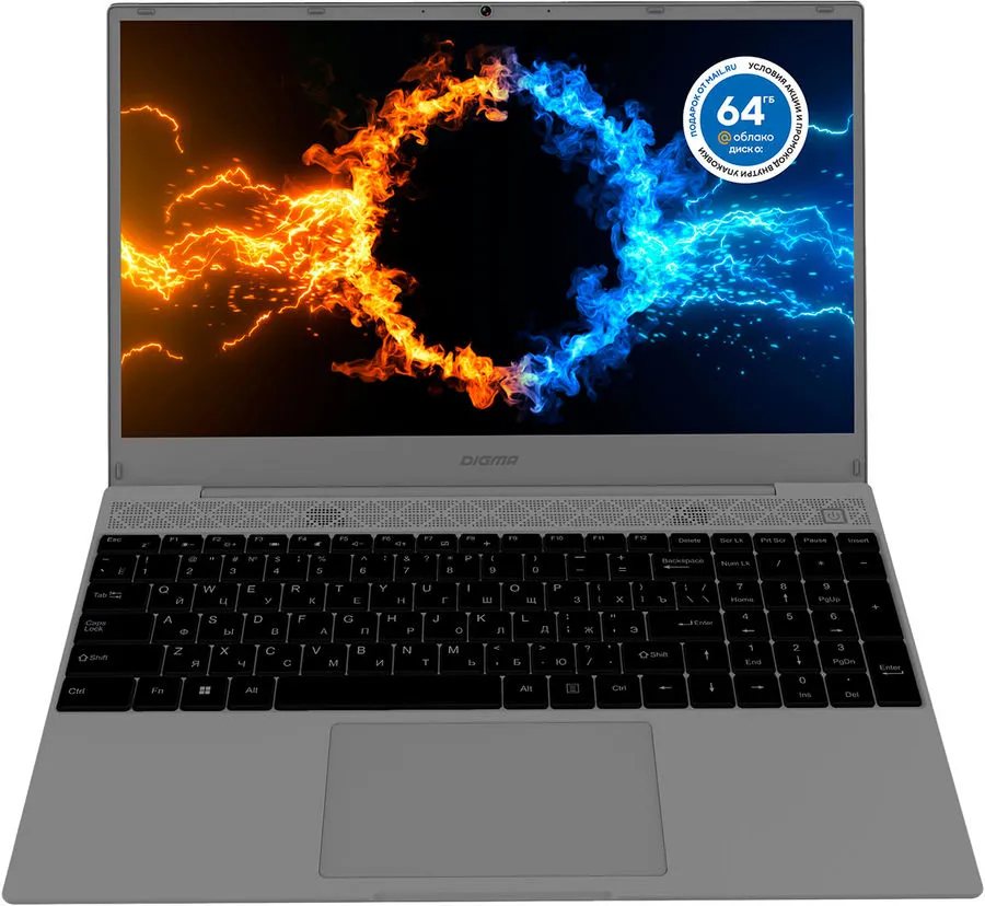 картинка Ноутбук DIGMA EVE 15 C423 DN15R5-8CXW03 (15.6" IPS/AMD Ryzen 5 3500 2.1-3.7 GHz/8 Gb/SSD 256 Gb/встроенная AMD Radeon Vega 8/Windows 11 Pro 64-bit Multi Language), серый от магазина Альфанит в Кунгуре