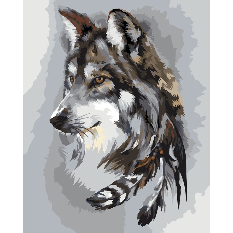картинка Картина по номерам, 40*50 см, на подрамнике, "Волчья мудрость", Три совы, КХ_44163 от магазина Альфанит в Кунгуре