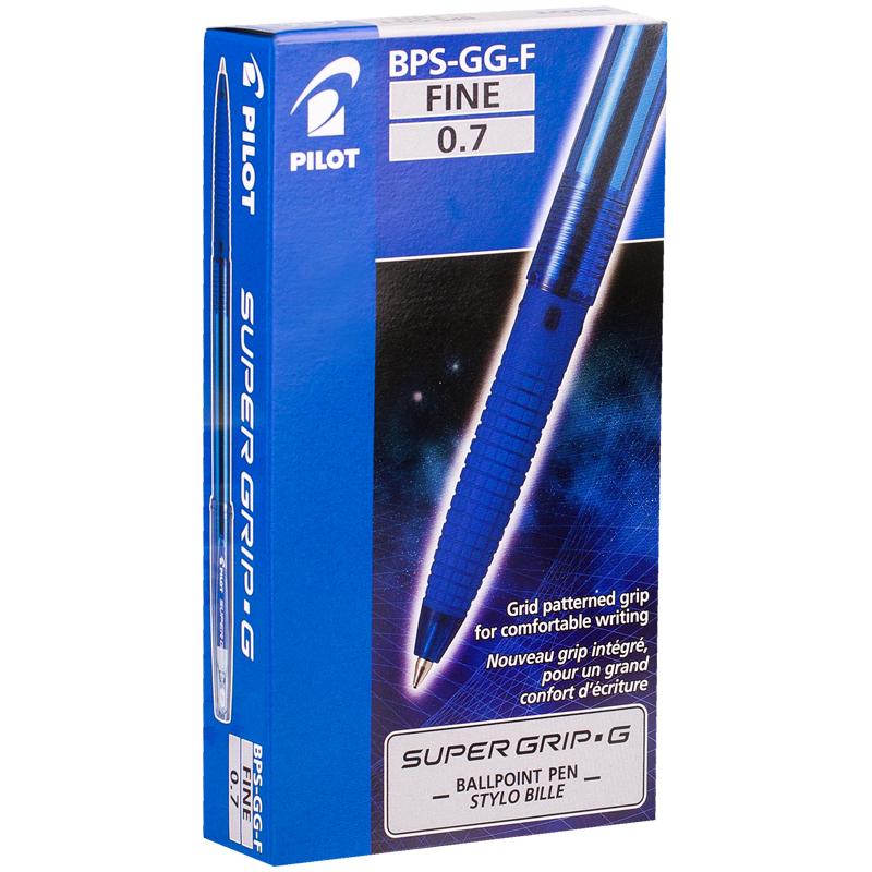 картинка Ручка шариковая, 0,7 мм, синяя, корп. синий, грип, "Super Grip G", Pilot, BPS-GG-F-L от магазина Альфанит в Кунгуре