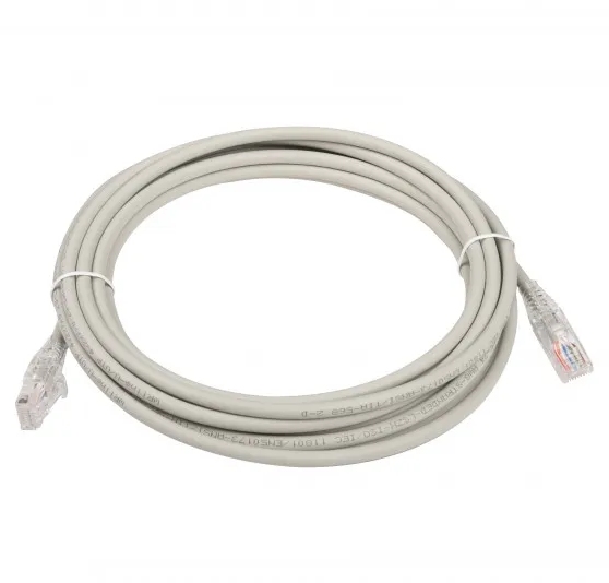 картинка Кабель патч-корд UTP-5e Cablexpert RJ-45 — RJ-45, 5,0 м, серый, WR-PC-RJ45-UTP-5E-5-GY от магазина Альфанит в Кунгуре