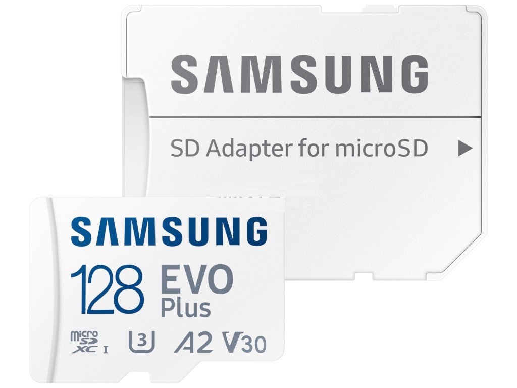 картинка Карта памяти micro-SD Samsung 128 GB Class 10, с адаптером, Evo Plus UHS-I, MB-MC128KA/APC от магазина Альфанит в Кунгуре