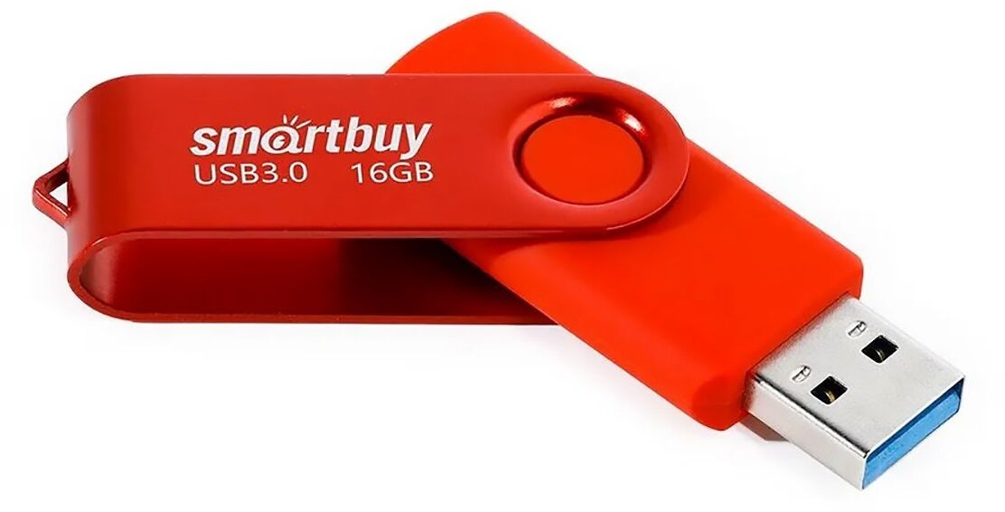 картинка Флеш-диск SmartBuy 16 GB USB 3.0, Twist, красный, SB016GB3TWR от магазина Альфанит в Кунгуре