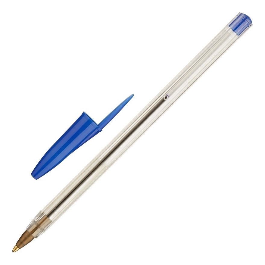 картинка Ручка шариковая, 0,7 мм, синяя, корп. прозрачный, "Economy", Attache, 354340 от магазина Альфанит в Кунгуре