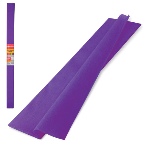 картинка Бумага гофрированная, 50*250 см, 1 л, 1 цв, 32 г/м2, фиолетовый, BRAUBERG, 126533 от магазина Альфанит в Кунгуре