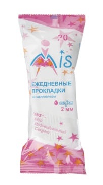 картинка Прокладки ежедневные, 20 шт, софт, "Мис", 0247 от магазина Альфанит в Кунгуре