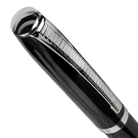 картинка Ручка подарочная шариковая, 1,0 мм, синяя, корп. черный, "Cayman Black", BRAUBERG, 141410 от магазина Альфанит в Кунгуре