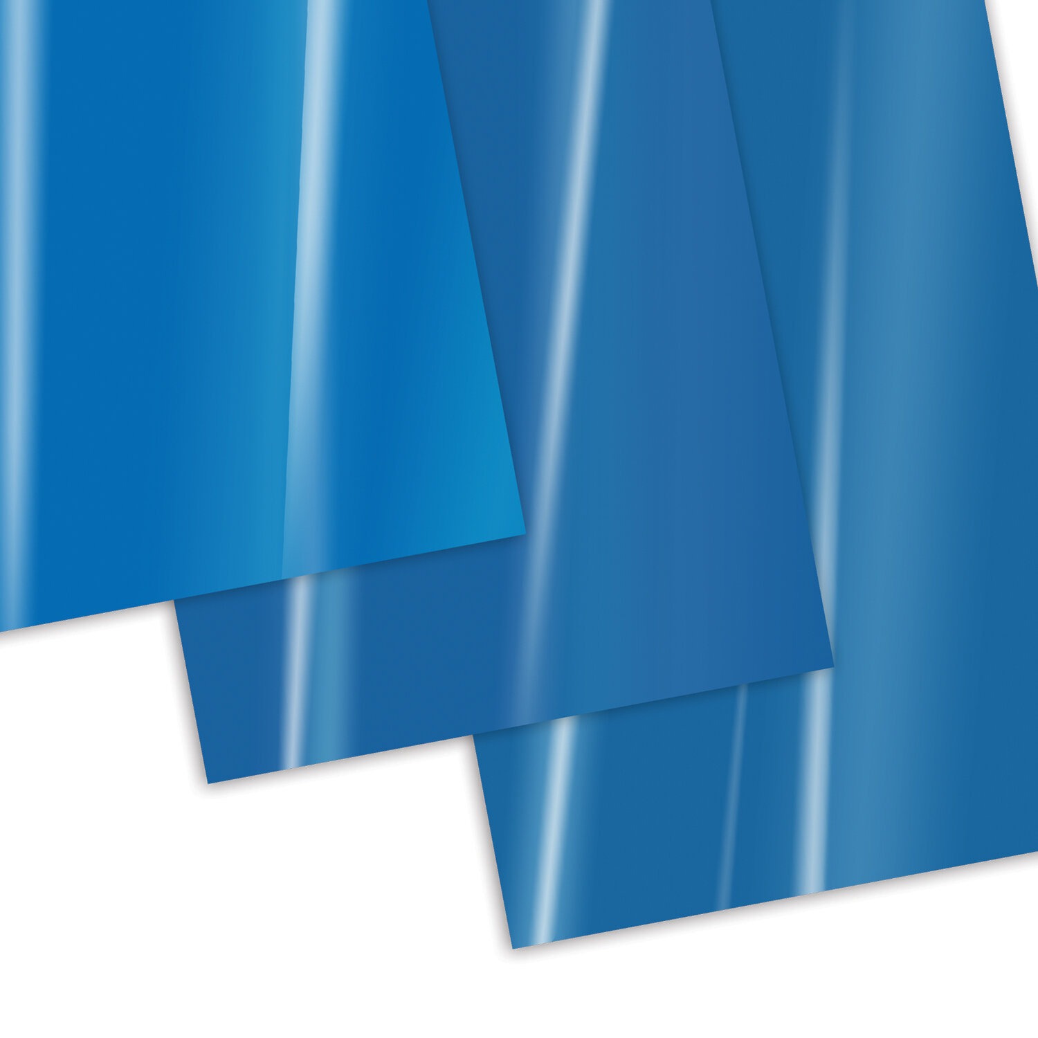 картинка Обложки для переплета 100 шт, А4, 300 мкм, пластик, синий, BRAUBERG, 530941 от магазина Альфанит в Кунгуре