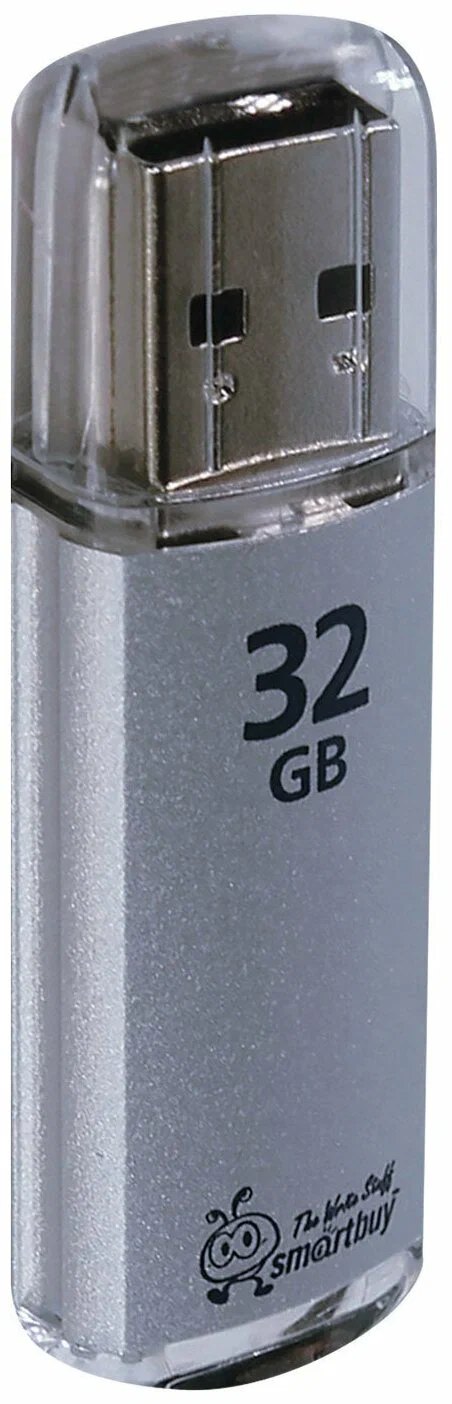 картинка Флеш-диск SmartBuy 32 GB USB 2.0, V-Cut, серебро, SB32GBVC-S от магазина Альфанит в Кунгуре