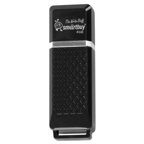 картинка Флеш-диск SmartBuy 4 GB USB 2.0, Quart series, черный от магазина Альфанит в Кунгуре