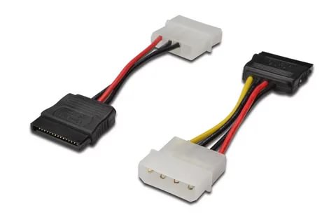 картинка Кабель питания SATA, Gembird, 15 см, 4pin (molex)/2*15pin, на 2 устройства, CC-SATA-PSY от магазина Альфанит в Кунгуре